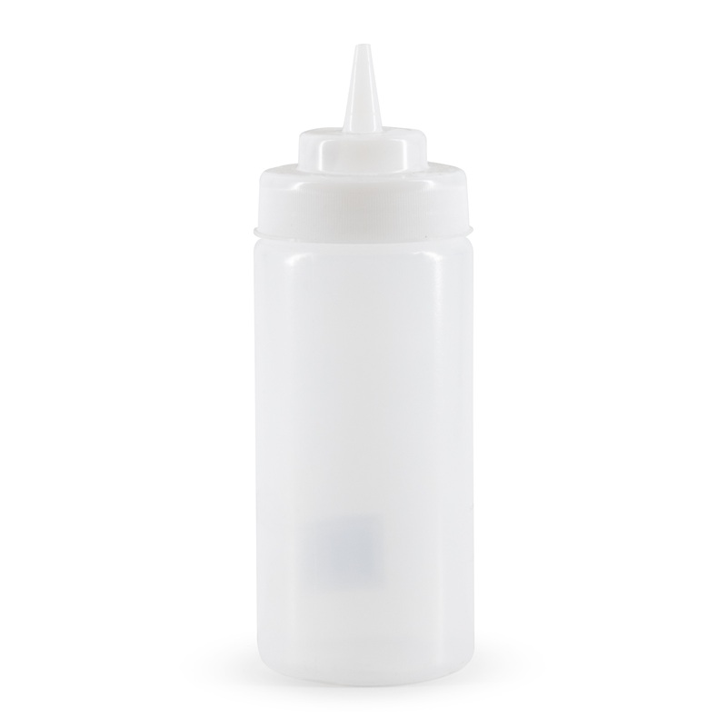 Rabco Wide Mouth Squeeze Bottle, 16 oz, Clear