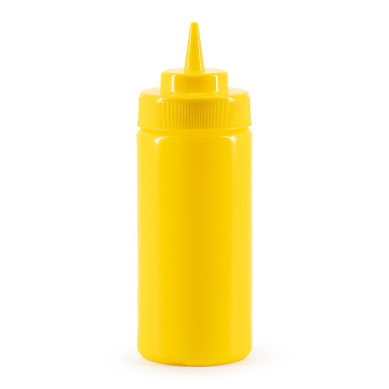 Rabco Wide Mouth Squeeze Bottle, 16 oz, Yellow