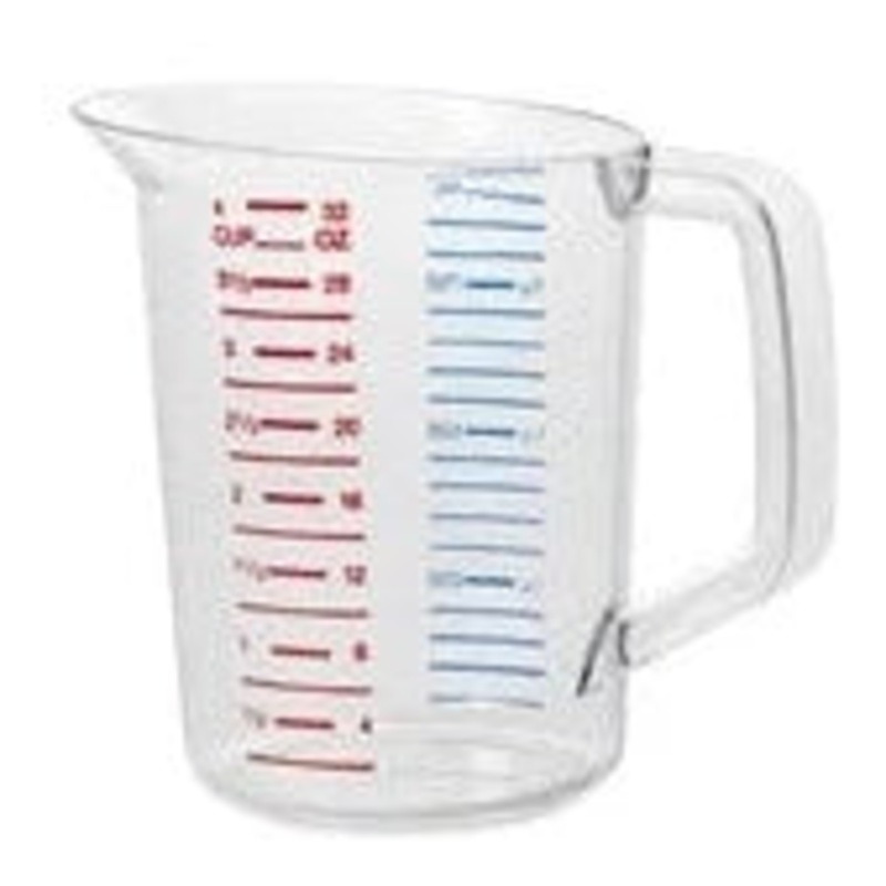 Rubbermaid Bouncer Measuring Cup, 4 cups, Clear