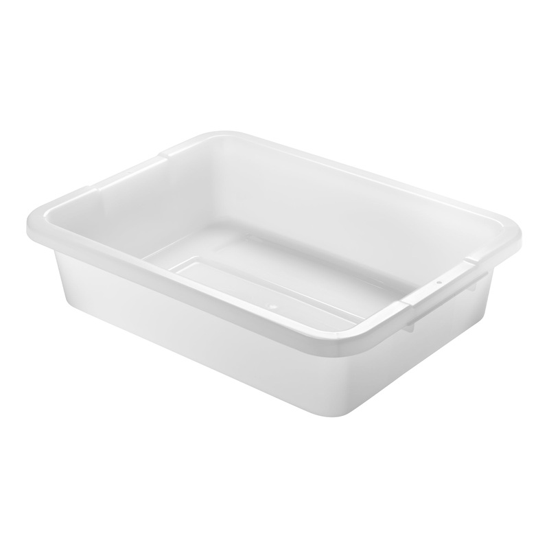 Rubbermaid Bus/Utility Box, 20" x 15" x 5", White