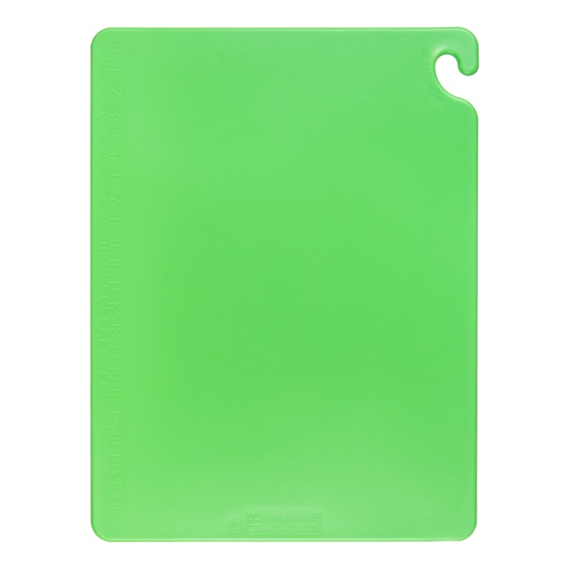 San Jamar Cut-N-Carry Colour Cutting Board, 18" x 24 x 1/2", Green