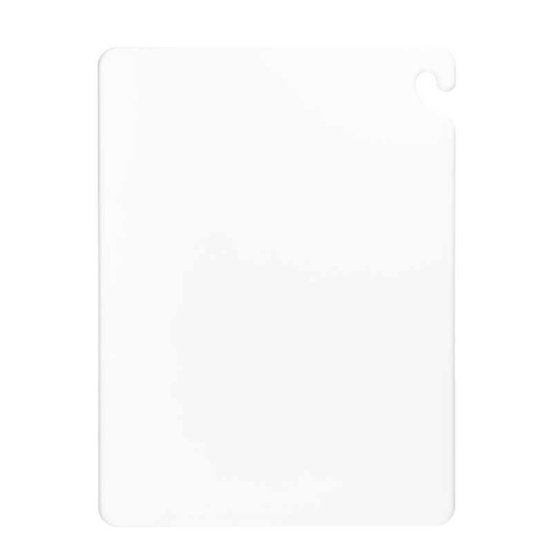 San Jamar Cut-N-Carry Colour Cutting Board, 18" x 24 x 1/2", White