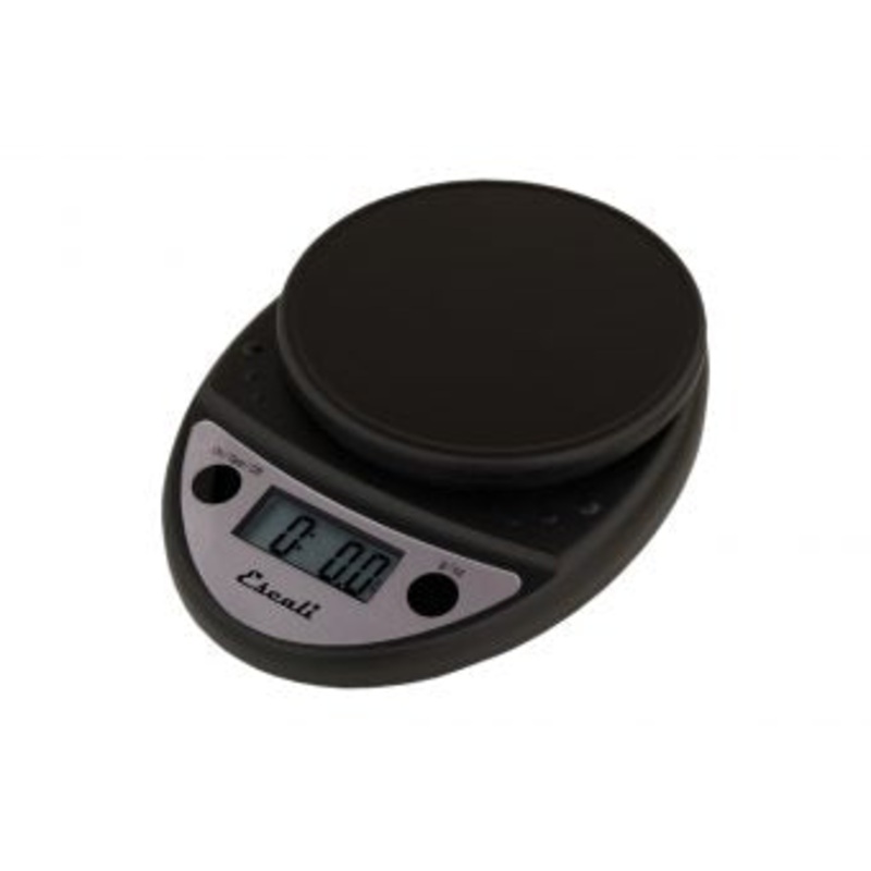 San Jamar Round Digital Scale, 11 lb, Black