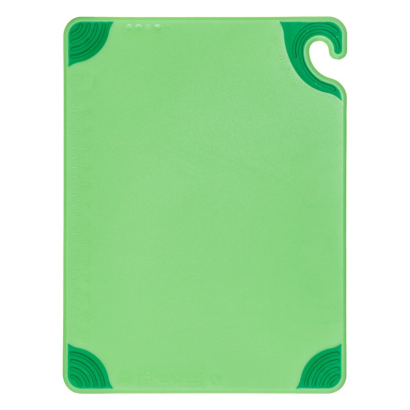 San Jamar Saf-T-Grip Coloured Cutting Board, 15" x 20" x 1/2", Green