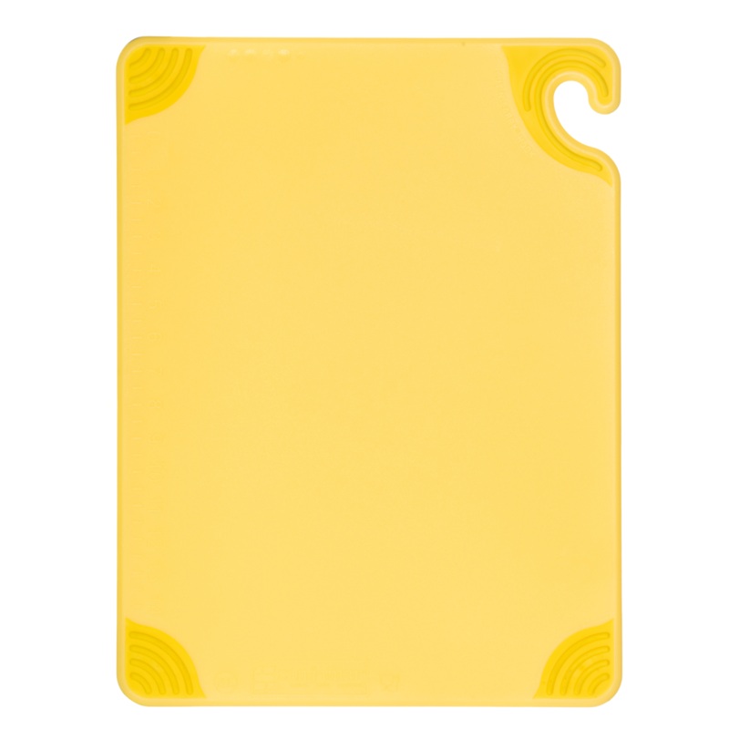 San Jamar Saf-T-Grip Coloured Cutting Board, 15" x 20" x 1/2", Yellow