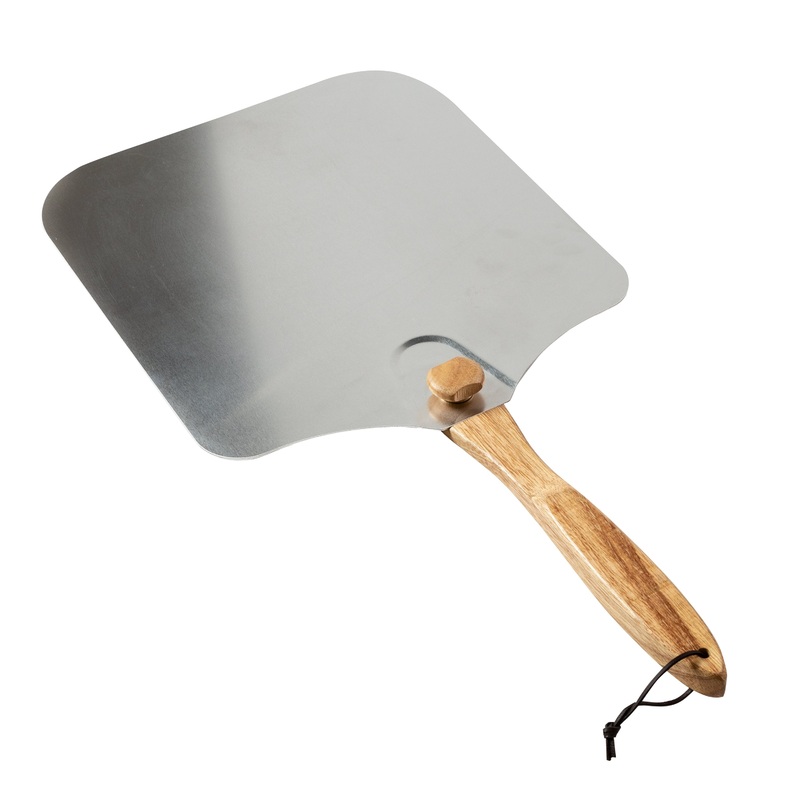 Old Stone Pizza Kitchen Pizza Peel, Foldable Handle, 14" x 16", Aluminum/Wood