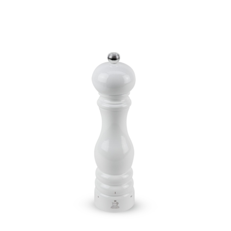 Peugeot Paris u'Select Salt Mill, 9", Wood, White Lacquer