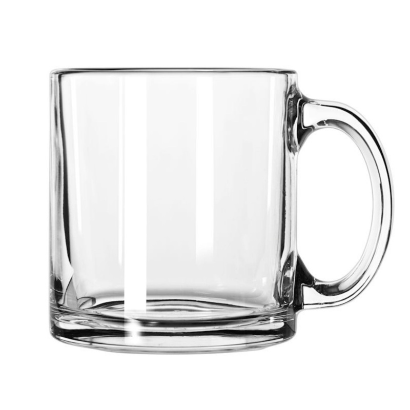 Libbey Warm Beverage Glass Mug, 13 oz (12-pack)