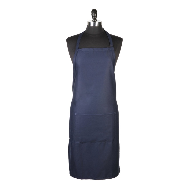 Mercer Genesis Bib Apron with Pocket, Navy