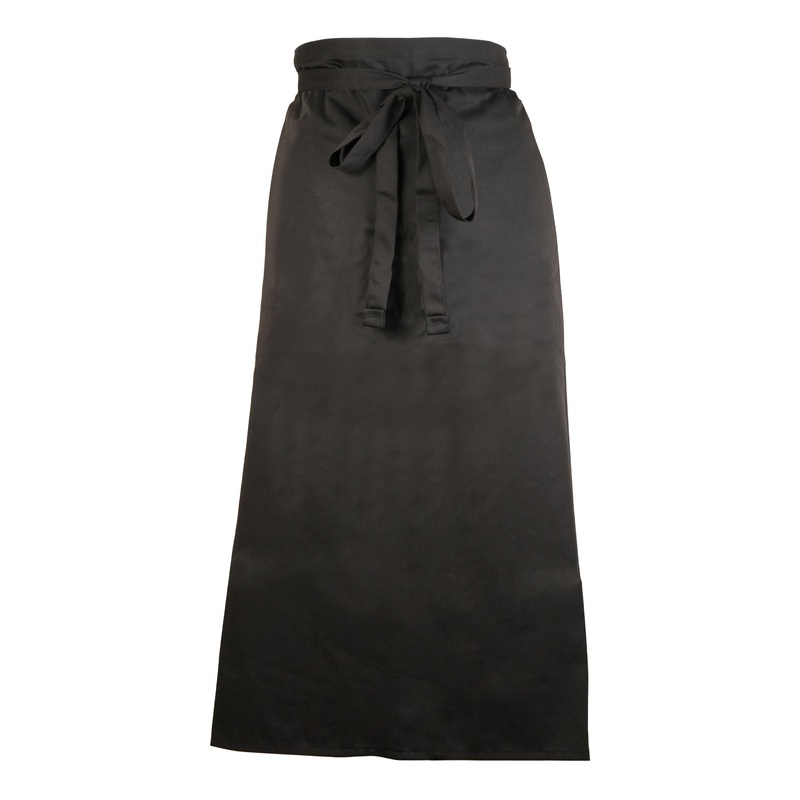Mercer Genesis Bistro Apron, 2 Sided, Black