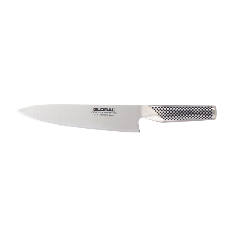 Global Classic Chef Knife, 8", Textured Handle