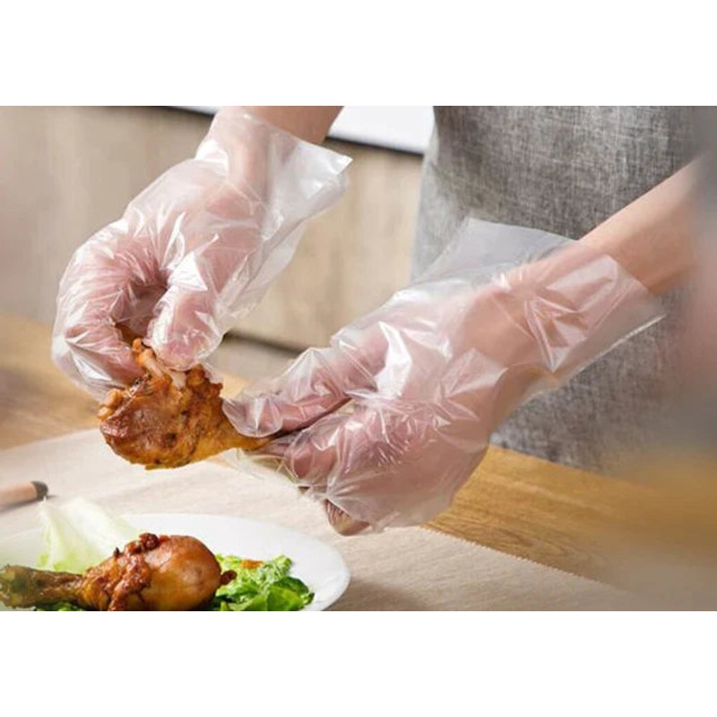 Globe Polyethylene Gloves, Powder-Free, Medium, Clear (500-pack)