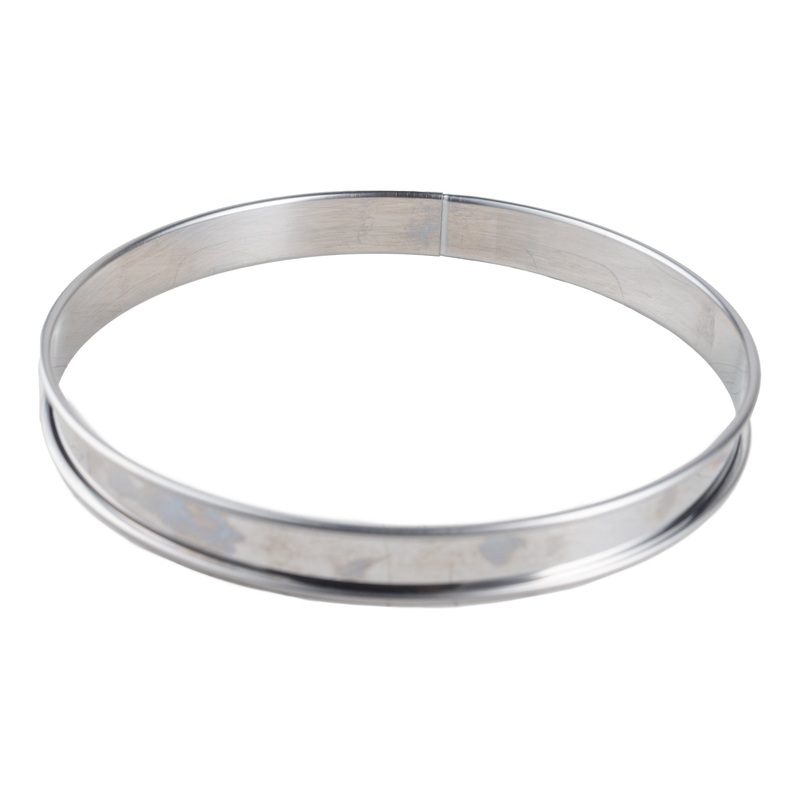 Gobel Tart Ring, Rolled Edge, 7", Stainless Steel