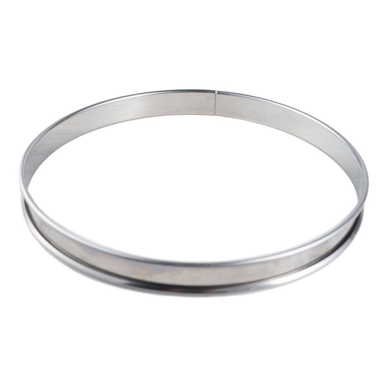 Gobel Tart Ring, Rolled Edge, 8.7", Stainless Steel