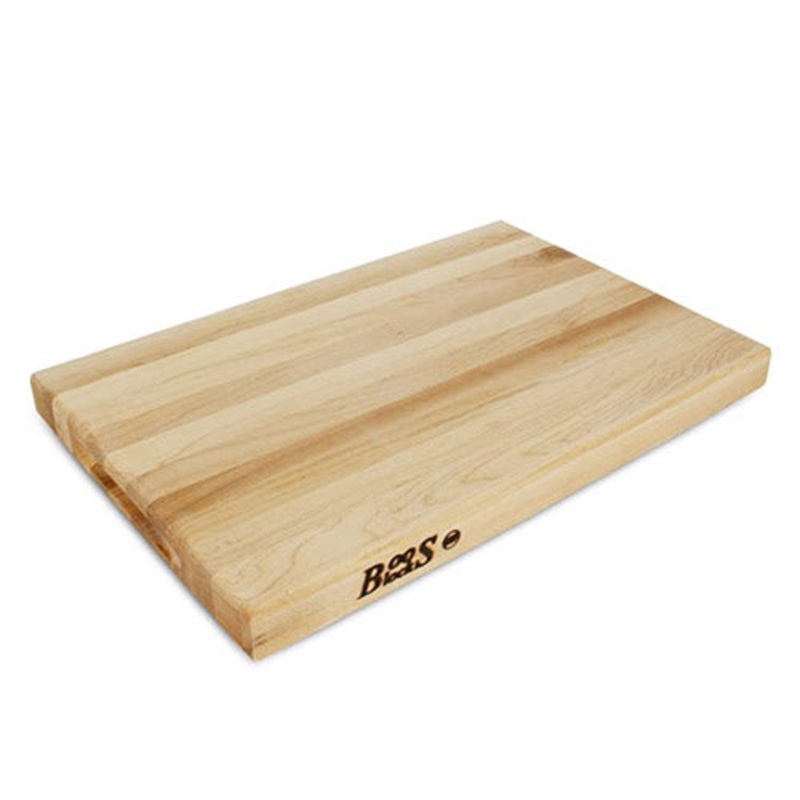 John Boos Reversible Cutting Board, 18" x 12" x 1 1/2", Edge Grain Maple