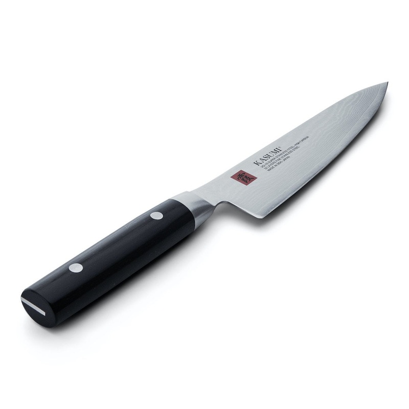 Kasumi Damascus Chef Knife, 8", Black