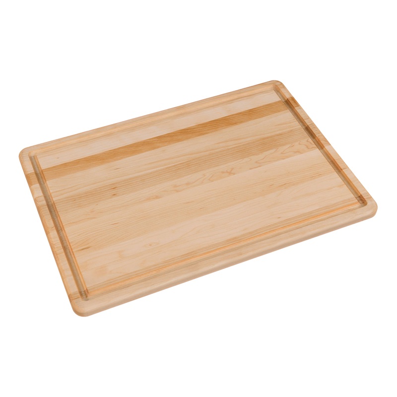Labell Utility Cutting Board with Edge Groove, 14" x 20" x 3/4", Edge Grain Maple