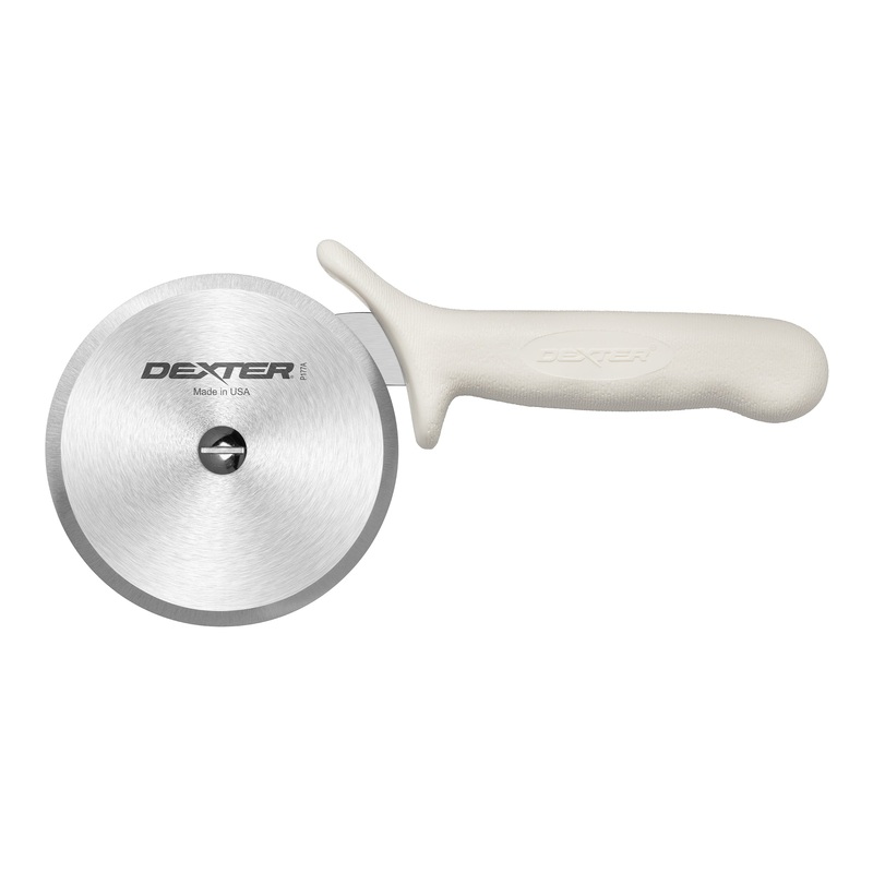 Dexter Sani-Safe Pizza Cutter, 4" Blade, White