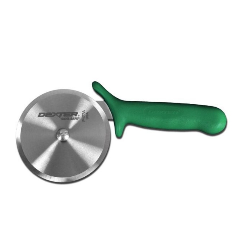 Dexter Sani-Safe Pizza Cutter, 5" Blade, Green