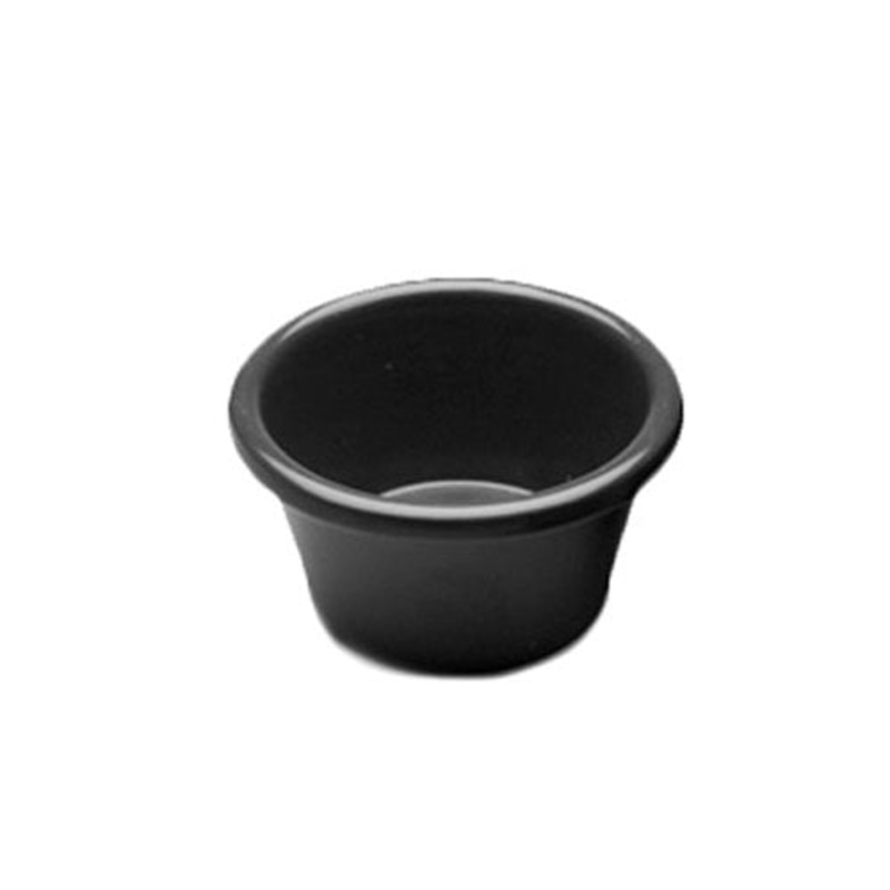 Elite Global Solutions Ramekin, 1.5 oz, Black Melamine