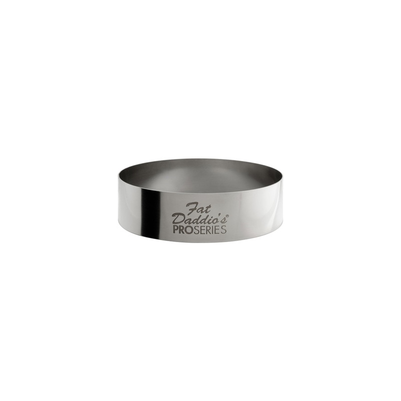 Fat Daddio's ProSeries Cake and Pastry Ring, 2.5" x 0.75", Stainless Steel, FINAL SALE