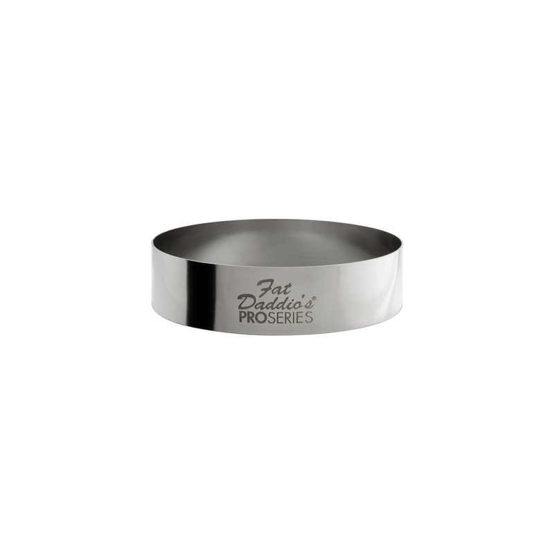 Fat Daddio's ProSeries Cake and Pastry Ring, 2.75" x 0.75", Stainless Steel, FINAL SALE