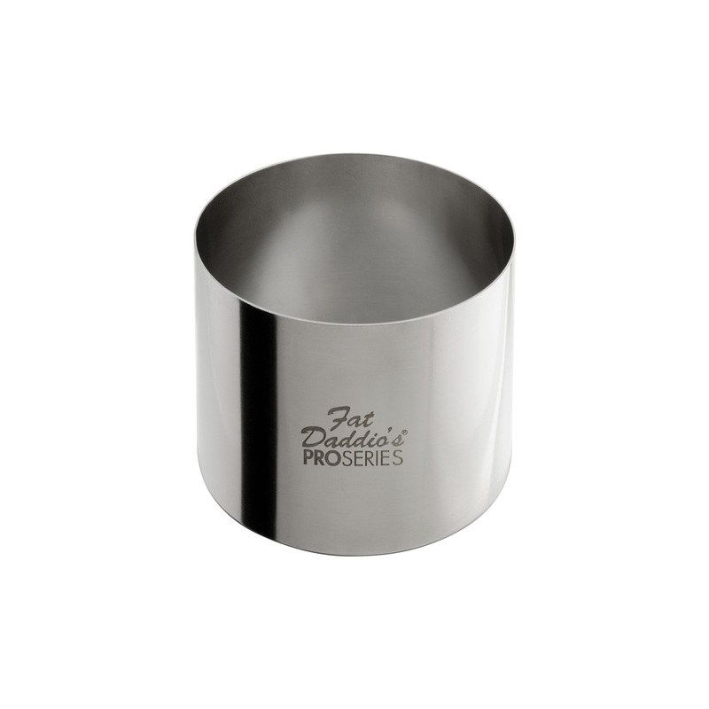 Fat Daddio's ProSeries Cake and Pastry Ring, 2.75" x 2", Stainless Steel, FINAL SALE