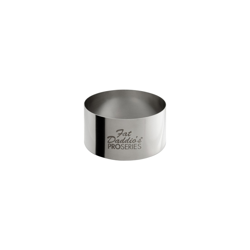 Fat Daddio's ProSeries Cake and Pastry Ring, 2" x 1", Stainless Steel, FINAL SALE