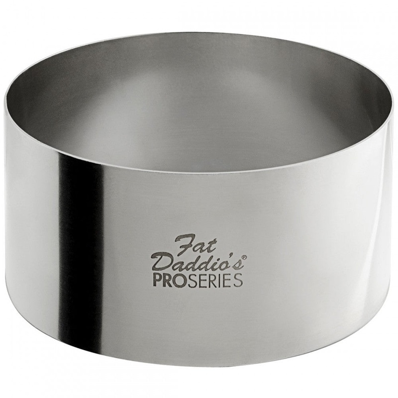 Fat Daddio's ProSeries Cake and Pastry Ring, 3.5" x 1.75", Stainless Steel, FINAL SALE