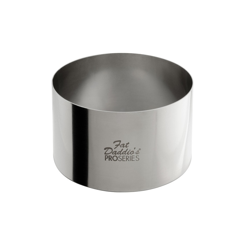 Fat Daddio's ProSeries Cake and Pastry Ring, 3.5" x 2", Stainless Steel, FINAL SALE