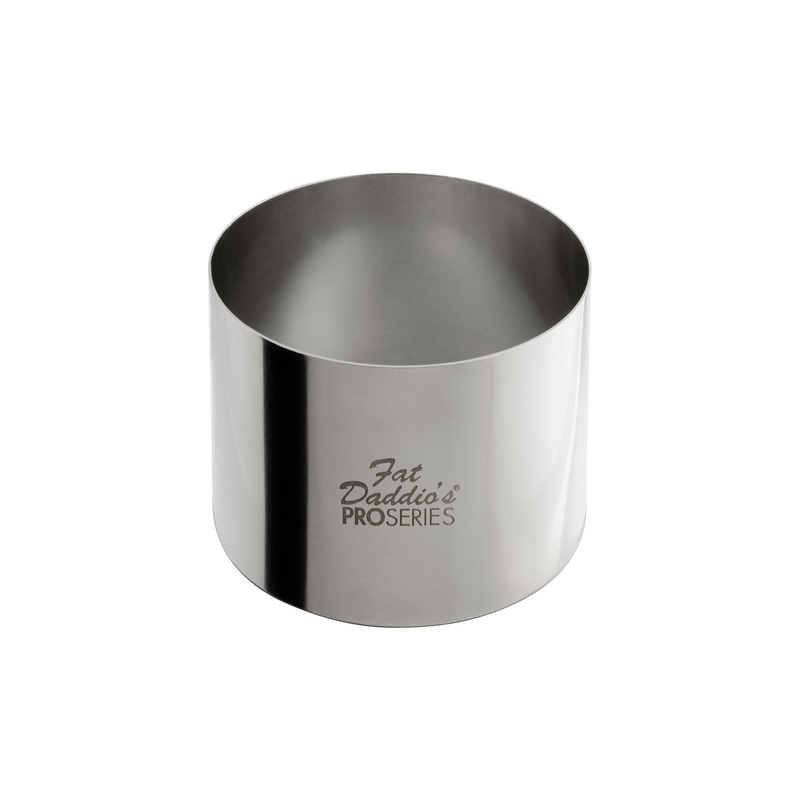 Fat Daddio's ProSeries Cake and Pastry Ring, 3" x 2", Stainless Steel, FINAL SALE