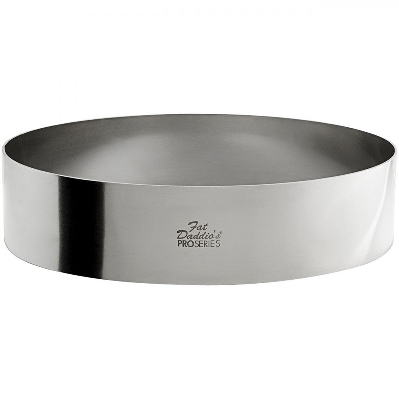 Fat Daddio's ProSeries Cake and Pastry Ring, 8" x 2", Stainless Steel, FINAL SALE