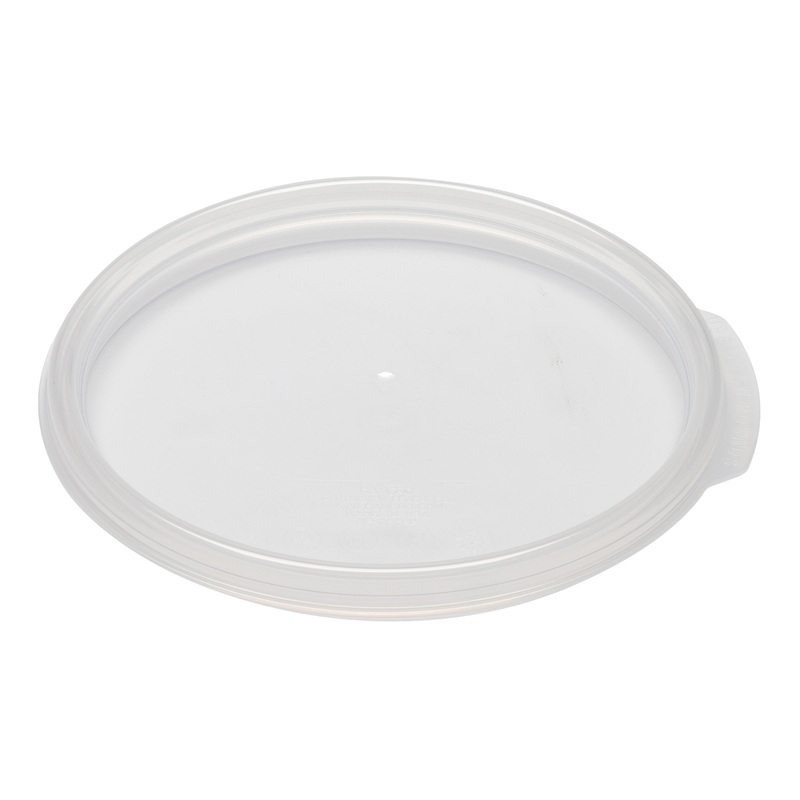 Cambro Camwear Round Food Storage Container Seal Lid, 2-4 qt, Translucent
