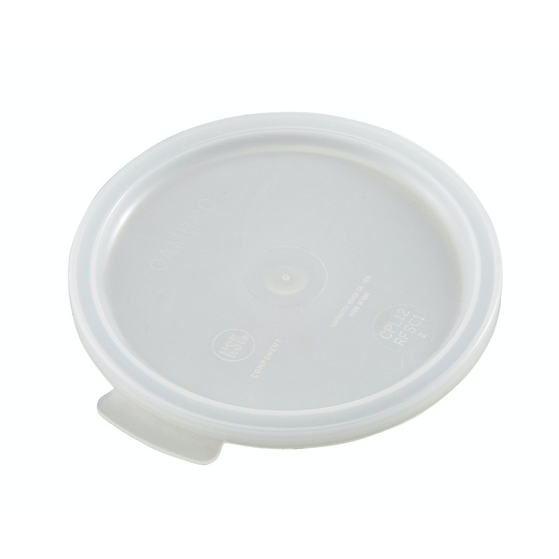 Cambro Poly Round Food Storage Container Lid, 1 qt, White
