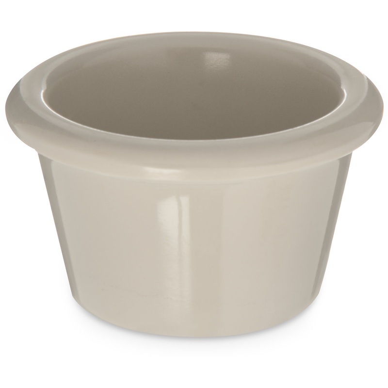 Carlisle Smooth Ramekin, 1.5 oz, Melamine, Bone