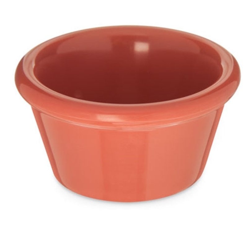 Carlisle Smooth Ramekin, 2 oz, Melamine, Orange