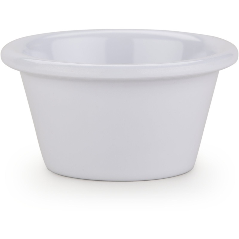 Carlisle Smooth Ramekin, 2 oz, Melamine, White