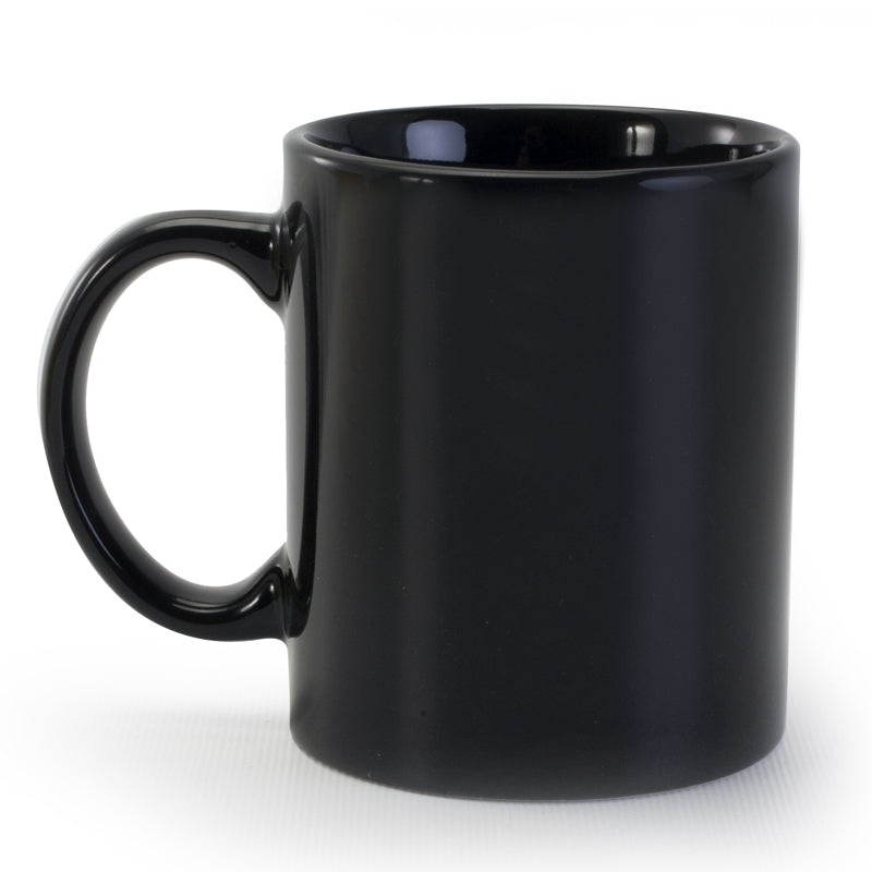Danesco Mug, 11 oz, Stoneware, Black