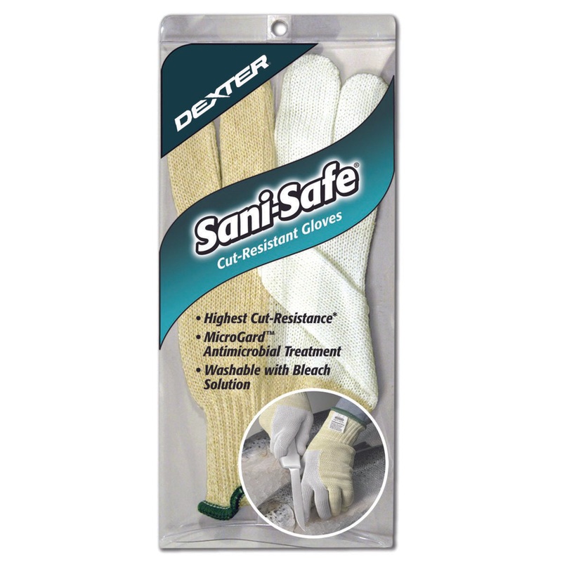 Dexter Cut Resistant Glove, XLarge, White/Beige