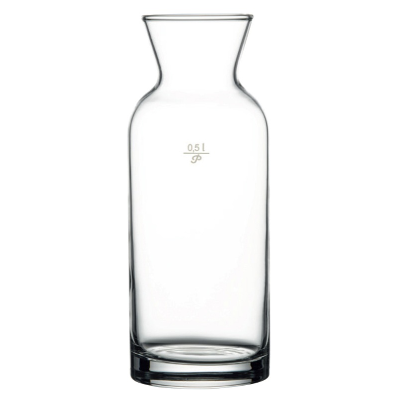 Browne Village Carafe w Pour Lines, 33 1/4 oz (6-pack)