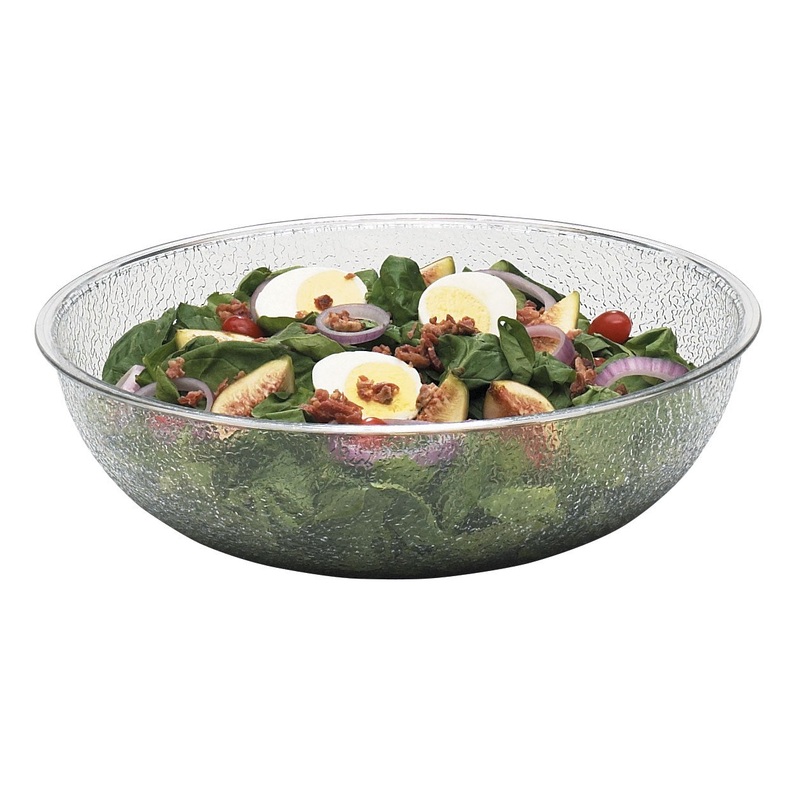 Cambro Camwear Round Pebbled Bowl, 8", Plastic