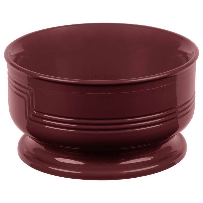 Cambro Camwear Shoreline Insulated Delivery Ware Bowl, 9 oz, Cranberry (48-pack)