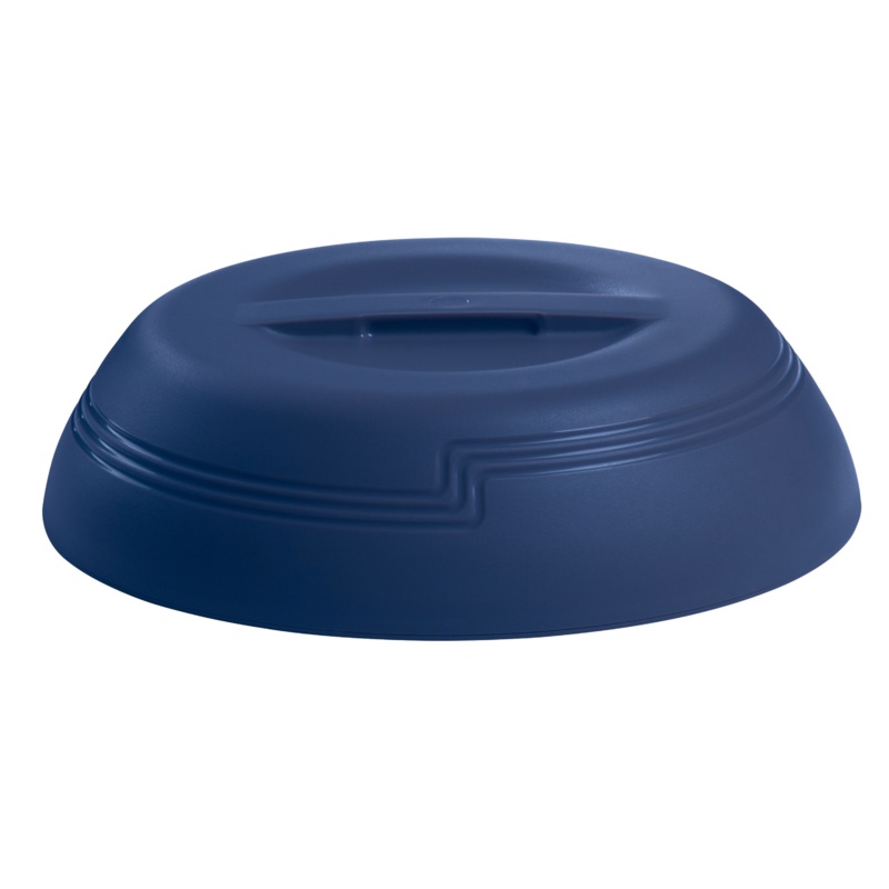 Cambro Camwear Shoreline Insulated Delivery Ware Low Profile Dome, 9", Navy Blue (12-pack)