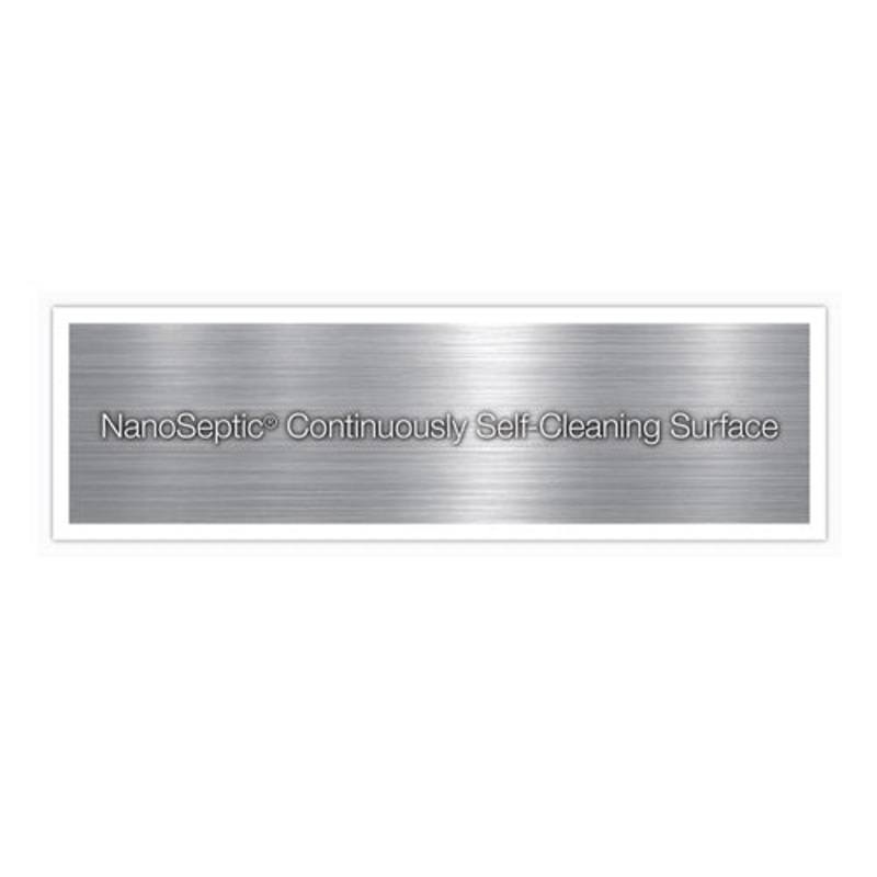 NanoSeptic Wide Tubular Push Bar Wrap, Brushed Metallic (25-pack)