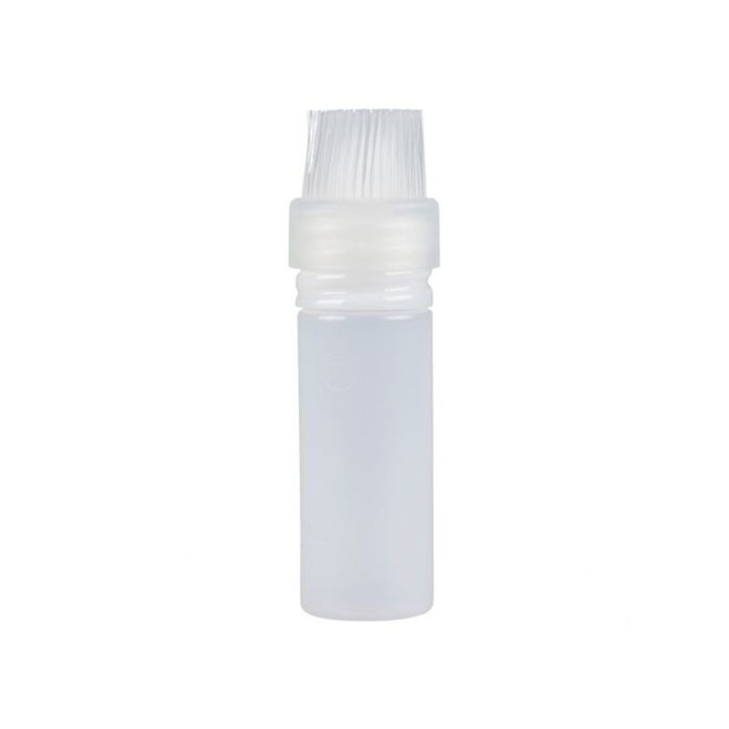 Tablecraft Widemouth Squeeze Bottle with Basting Brush Tip, 20 oz, Clear