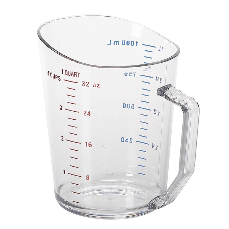 Cambro Camwear Measuring Cup, 1 qt, Clear