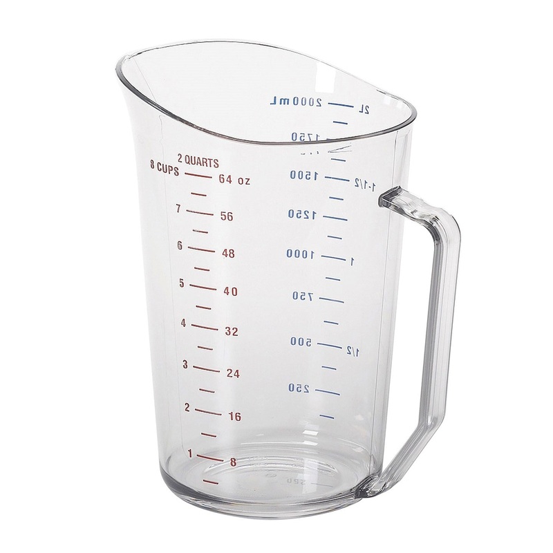 Cambro Camwear Measuring Cup, 2 qt, Clear