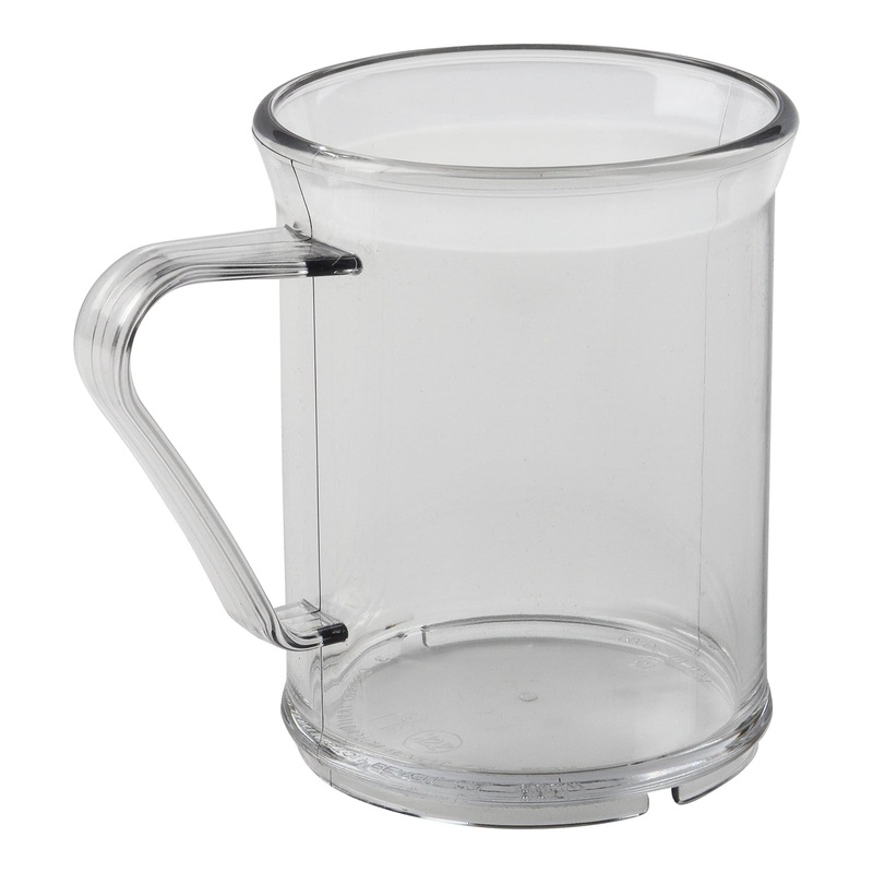Cambro Camwear Mug, 9.6 oz, Clear