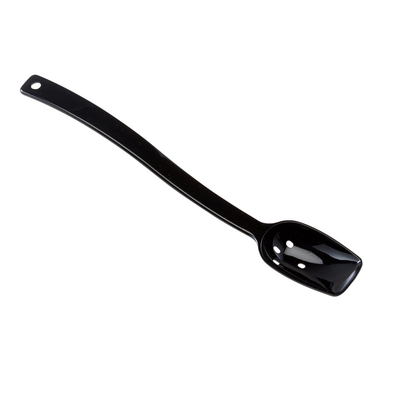Cambro Camwear Perforated Serving Spoon, 10", Black
