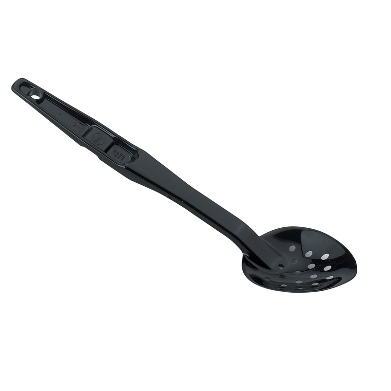 Cambro Camwear Perforated Serving Spoon, 13", Black